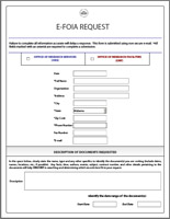 Image of On-Line-E-FOIA Form Image of On-Line-E-FOIA Form