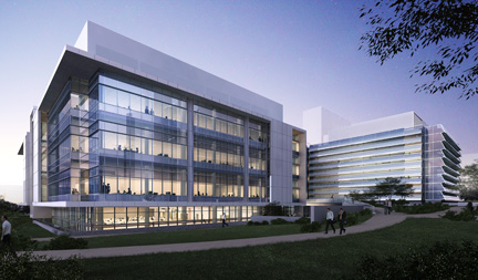 Rendering of the Porter Neuroscience Research Center Phase II, North view